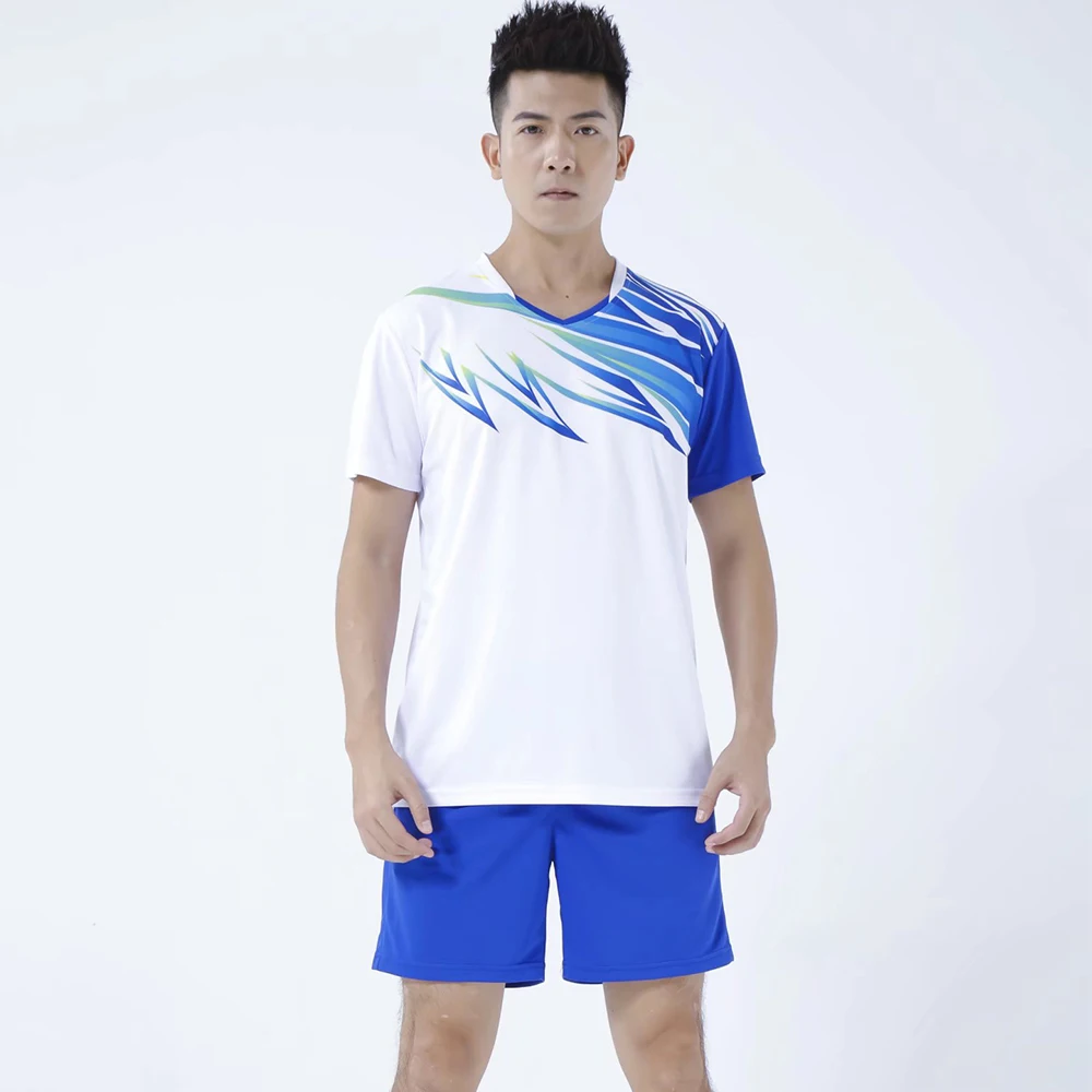 Cumpără Sporturi de echipă  Men Volleyball Uniform Clothes Sets 2023  Summer Hot Sell Quick Dry Man 2 Piece Badninton Tennis Ping Pong Jersey  Workout Suit