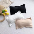 2024 Summer Thin Women's Ice Silk Seamless Line Wrap Bra Vest Style Sexy Back Strapless One Piece Push-up Breasted Underwear preview-1