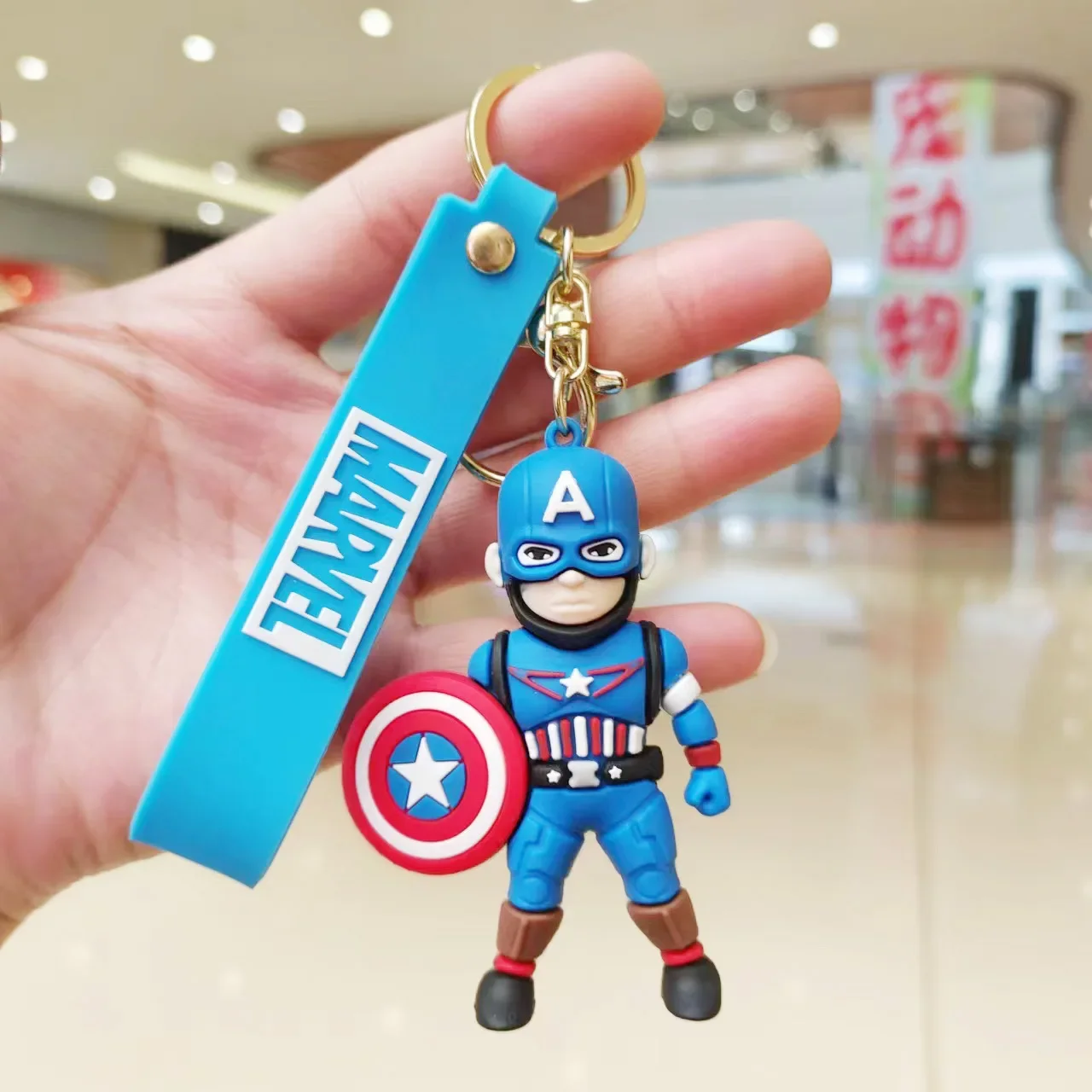 Disney Marvel Keychains for Car Iron Man Spider Man Hulk Thor