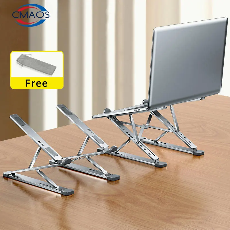 CMASO NEW N8 Adjustable Laptop Stand Aluminum for Macbook Tablet Notebook Stand Table Cooling Pad Foldable Laptop Holder-animated-img