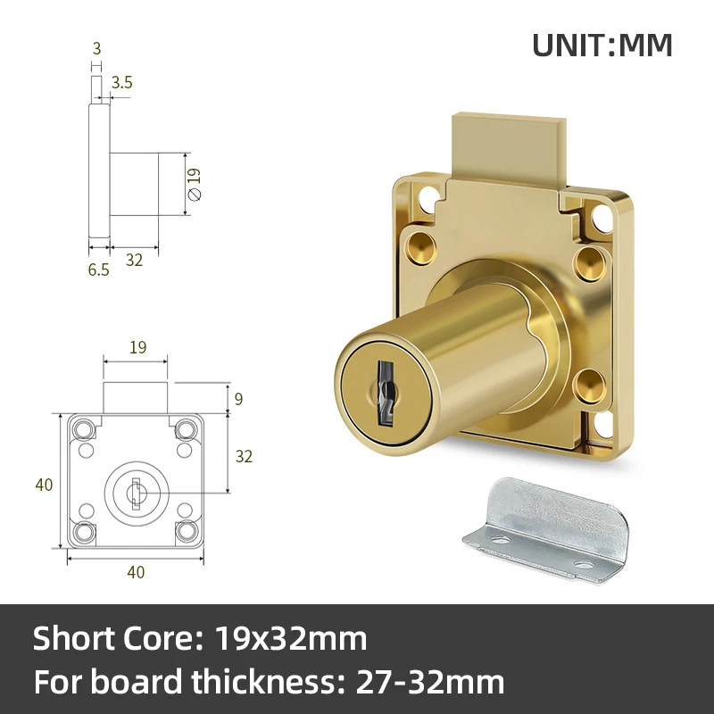 Drawer Locks with 2 Keys Lock Furniture Hardware Door Cabinet