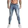ג'ינס ג'ינס גברים מותן אלסטית סקיני ג'ינס גברים 2020 מכנסיים קרועים מתיחה בגדי רחוב גברים ג'ינס ג'ינס כחול