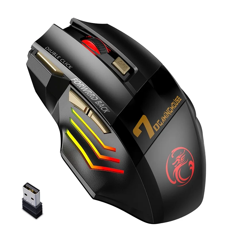 Rechargeable Wireless Mouse Gamer For Computer  RGB Gaming Mouse  USB Mouse  Ergonomic Mause For Laptop PC Mice-animated-img