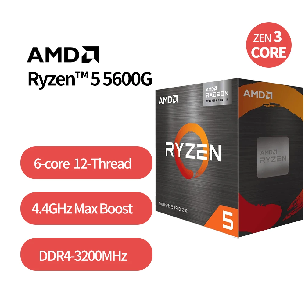 Купить Компьютерные компоненты | AMD Ryzen 5 5600G R5 5600G 3.9GHz Six ...