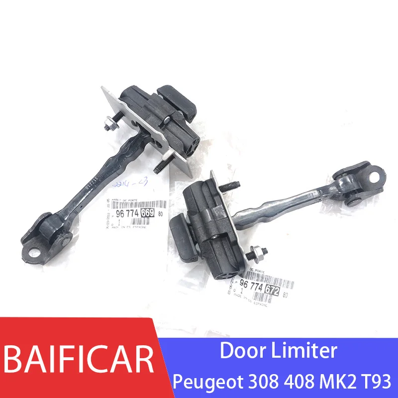 Baificar Brand New Genuine Front Rear Door Hinge Stop Check Strap Limiter 9677466980 9677467280 For Peugeot 308 408 MK2 T93-animated-img