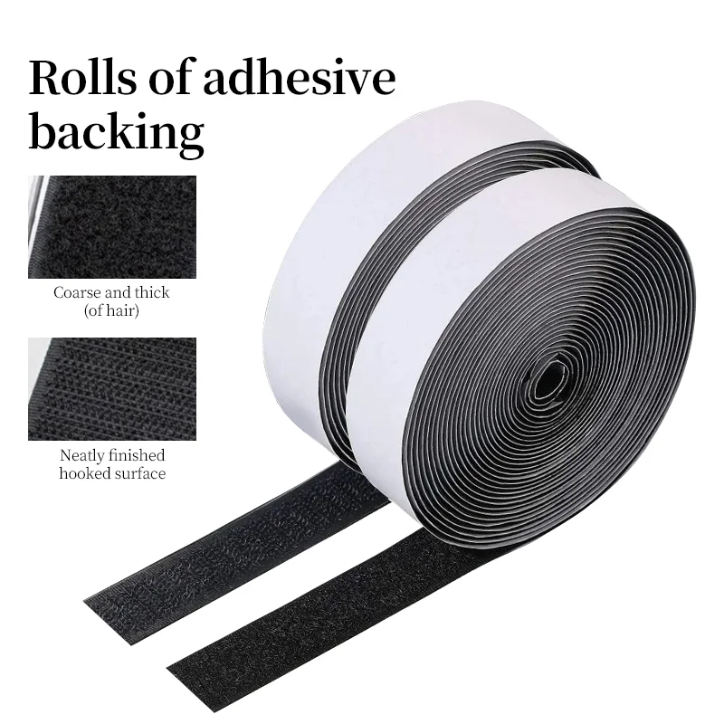 3/5/8/10m Magic Tap Strong Self Adhesive Hook and Loop Nylon Sticker Disks Tape DIY Craft Accessories Sewing Adhesive Glue-animated-img