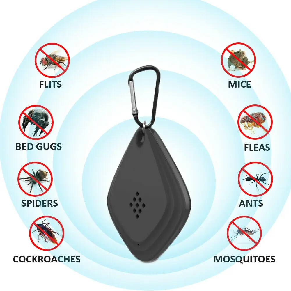 Portable Mosquito Repeller Ultrasonic Itch USB Mosquito Fumigator Killler Portable Electronic Roach Control Pet Ultrasonic Tick-animated-img
