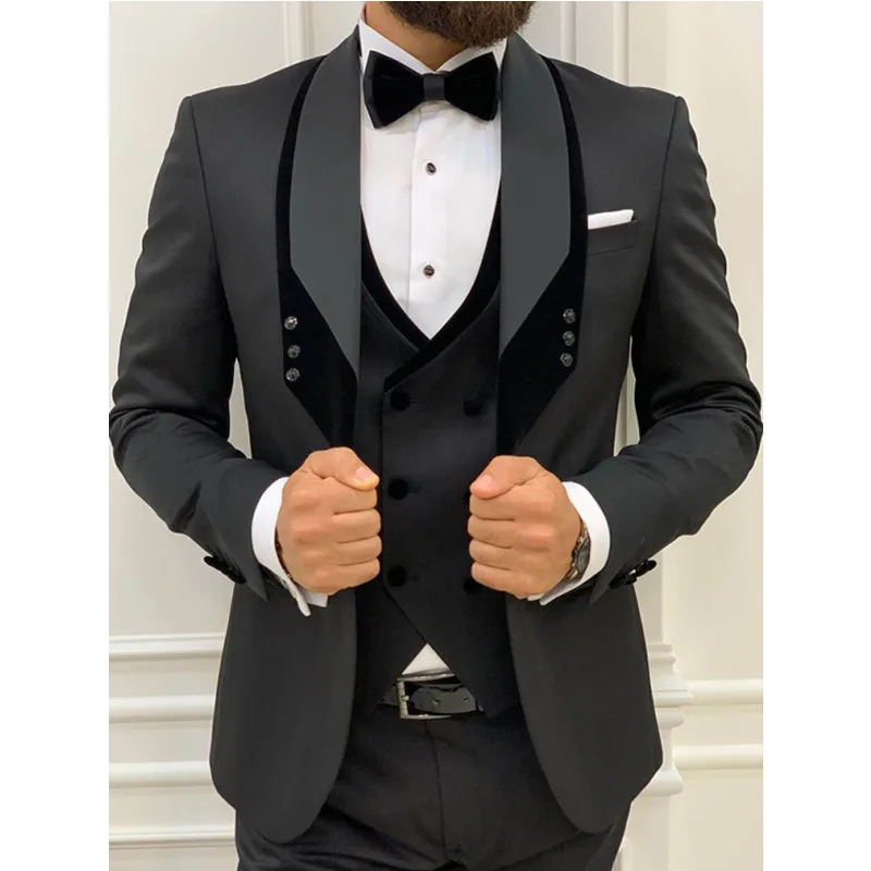 2023 Latest Black Costume Homme Mariage Formal