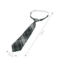 Shirt Necktie Women College Style JK Plaid Uniform Detachable Collars Removable preview-3