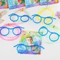 Fun Soft Plastic Straw Funny Glasses Flexible Drinking Toys Party Joke Tube Tools Kids Baby Birthday Party Toys preview-3