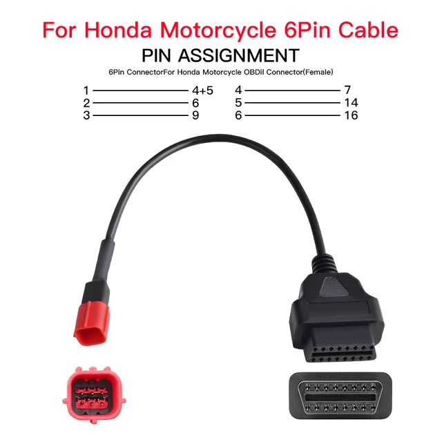 Motorcycle Diagnostic Cable for obd2 scanner 3/4/6 Pin for Yamaha