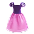 שמלת רפונזל לבנות תחפושת רפונזל לבנות סגול ורוד קוספליי מסיבת יום הולדת שמלת נסיכה לילדים תחפושת ילדים 2024