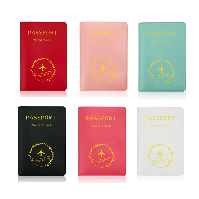 Women Men Passport Cover Travel Wallet Women Men Passport Credit Card Holder Case Purse ID Document Passport Holder Bag Pouch-animated-img