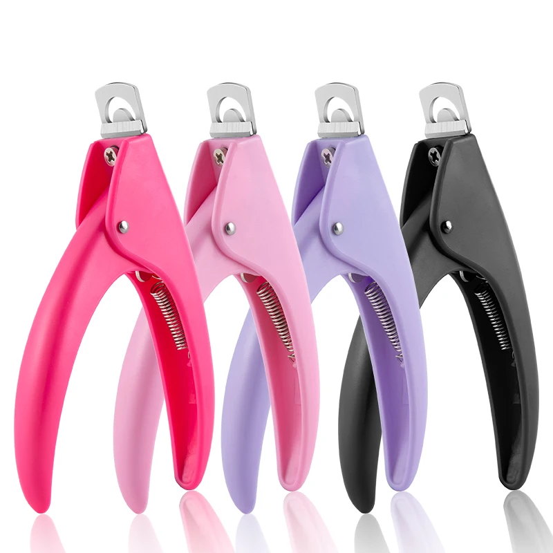 Professional Fake Nail Cutter Nail Clippers Straight Edge Acrylic Nail Clipper Tips Manicure Guillotine Cut False Nails-animated-img