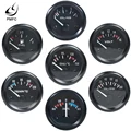 Vehicle Meter 12V Automobile Car Gauge 2" 52mm Water Temp Oil Temp Oil Press Fuel Volts Oil press kg Ammeter Gauge Black Shell