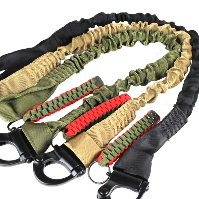 Military Quick Release Safety Rifle Sling Lanyard Strap Rope Line Climbing Rope Tactical Protective Sling for Outdoor Hunting-animated-img