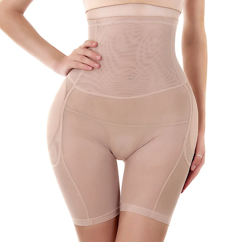 Sponge Fake Butt Lifter Sexy Underwear Hip Enhancer Padded Panty Body  Shaper High Waist Trainer Slim Tummy Control Panties (Apricot Front Hook M)  : : Clothing, Shoes & Accessories