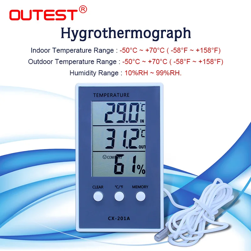 NOKLEAD New Digital Home Indoor Temperature Humidity Meter LCD