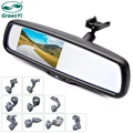 GreenYi 4.3 inch TFT LCD Car Rear View Mirror Monitor with Special Original Bracket 2 Video Input for Parking Assitance