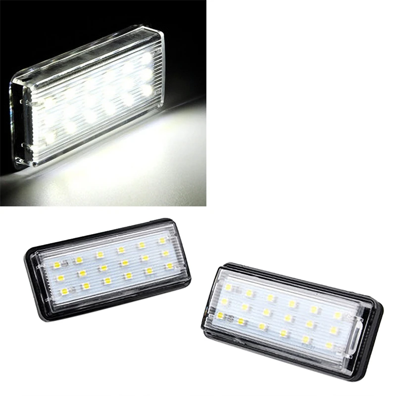 Canbus Car LED Number License Plate Light For Toyota Land Cruiser 100 200 Prado 120 Reiz 4D Mark X Accessories-animated-img