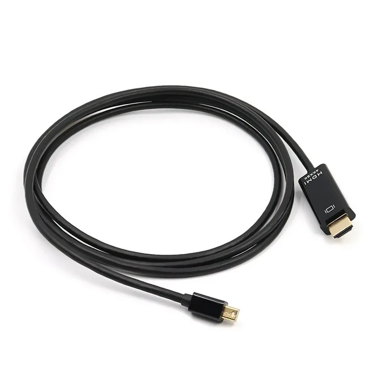 4K 1080P MiniDP to HDMI cable 4K 30Hz Thunderbolt Mini DP Male to HDMI HDTV Male adapter Converter cable For Macbook Pro mac-animated-img