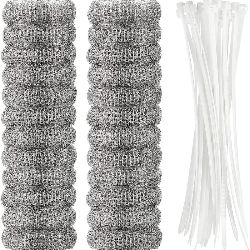 12Pcs Lint Traps With 12 Ties Attach To Washer Sink Hose Stainless Steel  Lint Catcher From Clogging