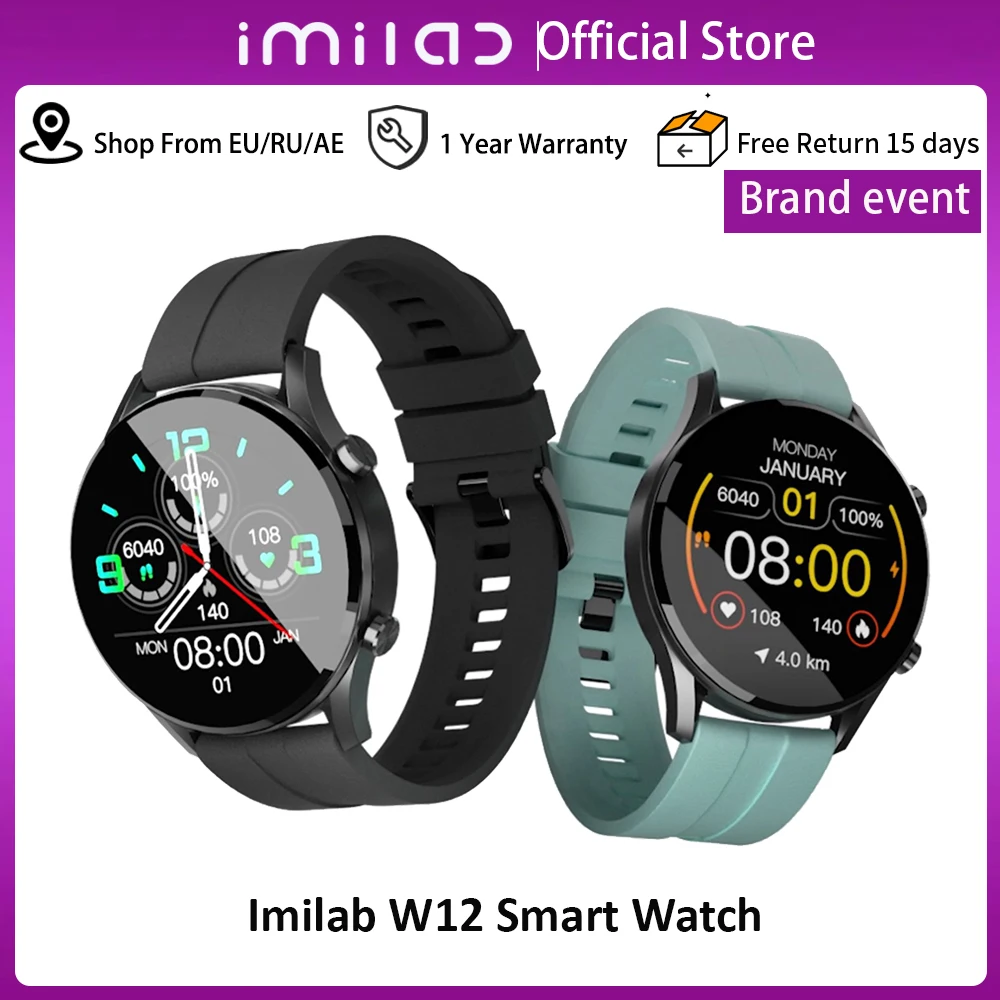 IMILAB Smart Watch Men Sports Fitness Tracker Heart Rate Sleep Monitor IP68 Waterproof Watch For GloryFit App