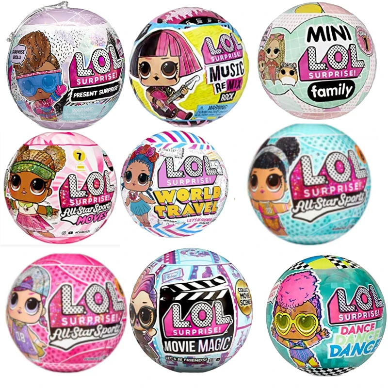 LOL Surprise Mini Family Ball Toy Set 3 Mini Teenager Collections