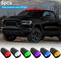 5PCS Solar Powered Car Signal Lights Truck Roof Lights For Dodge Ram 1500 2500 3500 4500 5500 2003-2018 Pickup Trucks