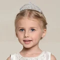 נסיכת ריינסטון עדינה בנות כתר טיאראס כיסוי ראש קישוטי שיער לילדים ילדים cc9459