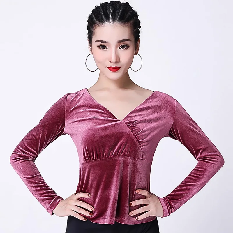 The New Line Dance Top Latin Dance Dress Woman Dancewear Women Tops Wear Clothing Suit Modern Ballroom Stage Novelty Special Use-animated-img