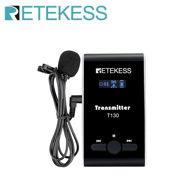 Retekess T130 Whisper Wireless Tour Guide System Tour Guide Transm For Simultaneous Excursion Translation Meeting Interpretation-animated-img