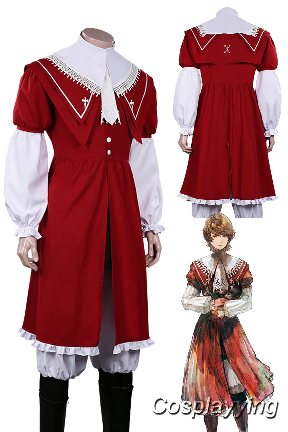 Купить Алиэкспресс | FF16 Joshua Rosfield Cosplay Fantasia Anime Game Final  Fantasy XVI Costume Disguise Adult Men Fancy Male Halloween Party Clothes