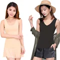 Seamless Ice Silk Camisole Vest Summer Women Thin Breathable Sleeveless Crop Tops Underwear Female Plus Size Tube Tops M-3XL preview-3