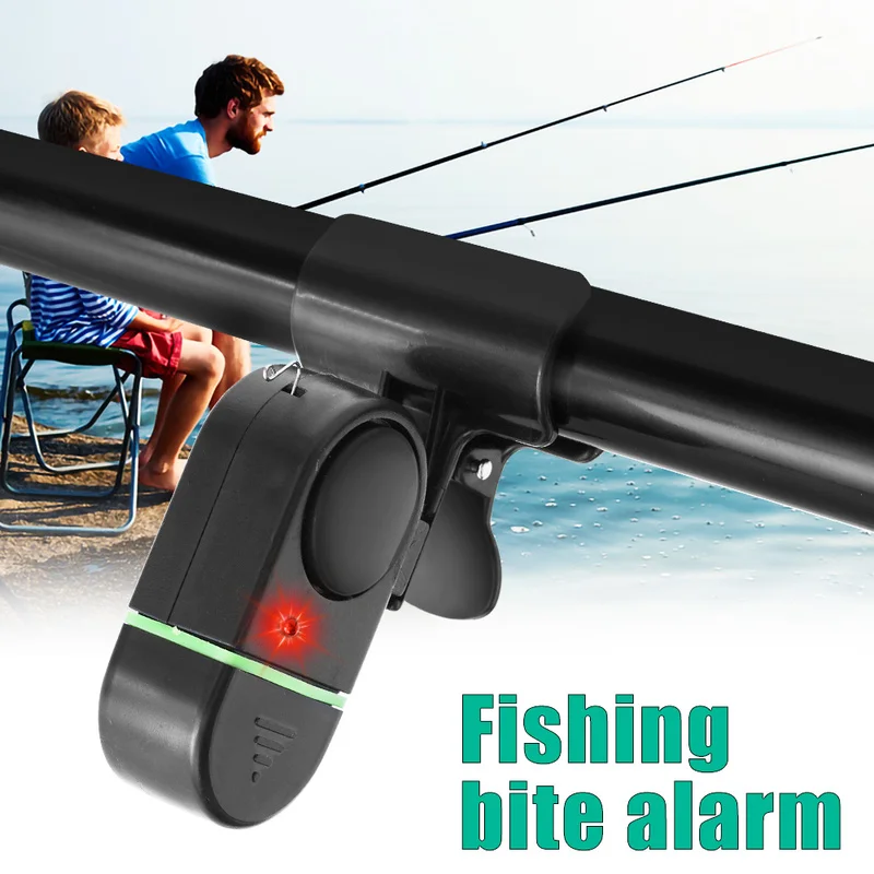 קנו אלי אקספרס  Fishing Alarm Electric Fishing Bell Indicator Banding  Sensitivity Sound Alert Rod Fish Biting Alarm Fishing Gear Accessories