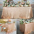 Tablecloth Sequin Glitter Table Cloth Wedding Round&Rectangular Elegant Table Cover for Decoration Party Banquet Home Decor preview-3