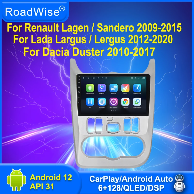 2 Din Android Auto Radio für Renault Logan 1 Sandero 2009-2015 Dacia Duster  Carplay 4g Auto Multimedia Gps Autoradio