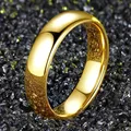 Gold Color Stainless Steel Ring for Men and Women, Prevent Allergy, High Polished Wedding Rings, Couple Finger Jewelry Gifts preview-1