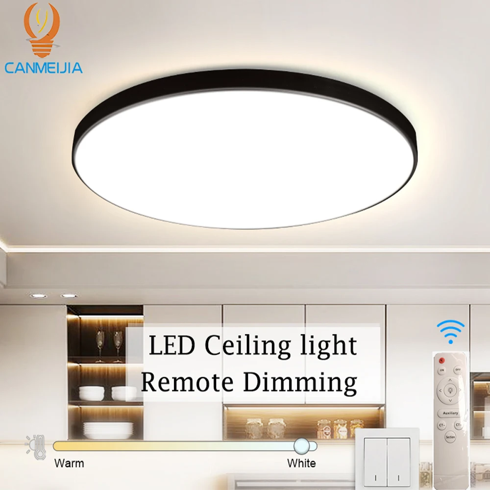 LED Ceiling Light 220V Waterproof Dustproof Three Proof Light Bedroom Bathroom Dining Room Kitchen Indoor Lighting Fixtures LED-animated-img