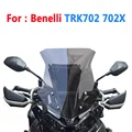 עבור Benelli Trk702 Trk702x Trk 702 702x איכות גבוהה שמשות שמשות רוח שמשות רוח רוח דפלקטורים זכוכית קדמית שקופה