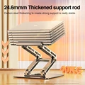 360 degrees laptop stand dormitory vertical bracket desktop height increasing hanging lifting support radiator base portable preview-5