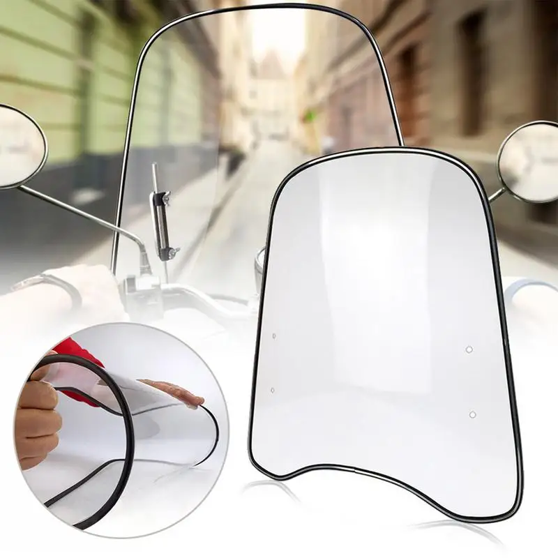 Motorcycle Edging Wind Deflector  Extension Spoiler Scooter Windshield Widened Edging Wind Deflector Car Accessories-animated-img