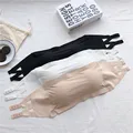 Ice Silk Strapless Bra Girls Seamless Crop Tube Top Bralette for Women Sexy Soft Bras Large Size Bustier Tops Summer Underwear preview-5