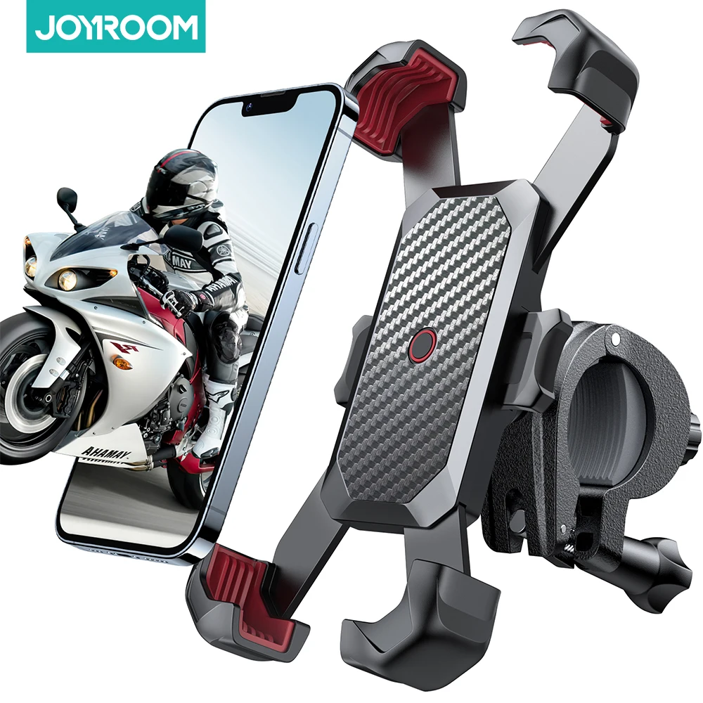 Joyroom Bike Phone Holder 360° View Universal Bicycle Phone Holder for 4.7-7 inch Mobile Phone Stand Shockproof Bracket GPS Clip-animated-img