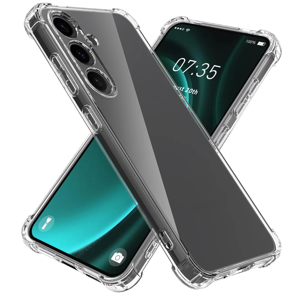 Shockproof Clear Case For Samsung Galaxy A05 A15 A25 A35 A55 Soft  Shell A04 A04E A14 A24 A34 A54 M04 M14 M34 M54 Silicone Cover-animated-img