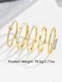 Europe and the United States hot stainless steel four-leaf clover lucky bracelet fashion women's nail bracelet gold bangles preview-4