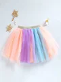 Girls Rainbow Skirt Layered Gradient Soft Tulle Tutu Skirts For Birthday Dance Performance Festive Costume preview-1