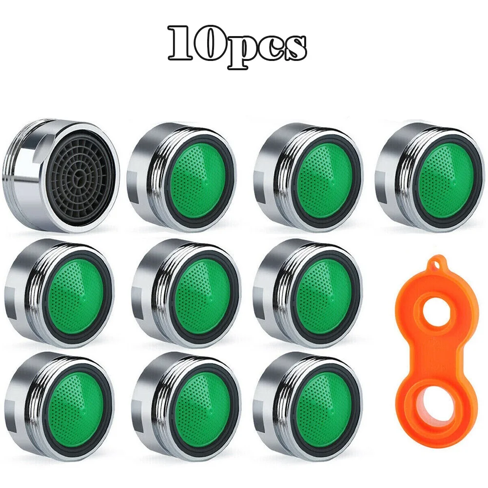 10pcs Water Saving Faucet Aerator Replaceable Filter Mixed Nozzle M24 24mm Thread Bathroom Faucet Bubbler Accessories-animated-img