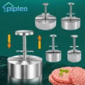Manual Elasticity Hamburger Patty Makers Stainless Steel Burge Meat Press Mold Meat Tenderizer Kitchen Accessories Grill Tools
