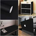 Matte Black Wallpaper Vinyl Self-Adhesive Shelf Liner Drawer Peel and Stick Countertop Removable Contact Paper Wall Decoration preview-2